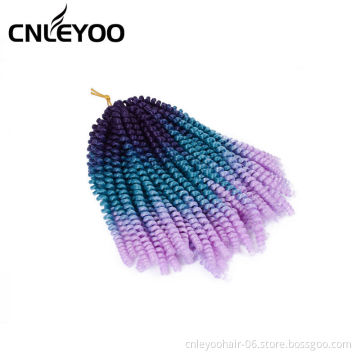 Wholesale 60 Roots Spring Twist Crochet Hair 8 inch 12 inch Passion Twist Pre-Looped Crochet Braids For Beauty